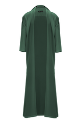 Forest Green Tie Detail Bisht - ZAID FAROUKI
