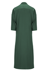 Forest Green Tie Detail Bisht - ZAID FAROUKI