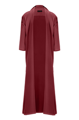 Blood Red Tie Detail Bisht - ZAID FAROUKI
