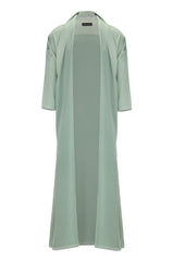 Teal Tie Detail Bisht - ZAID FAROUKI