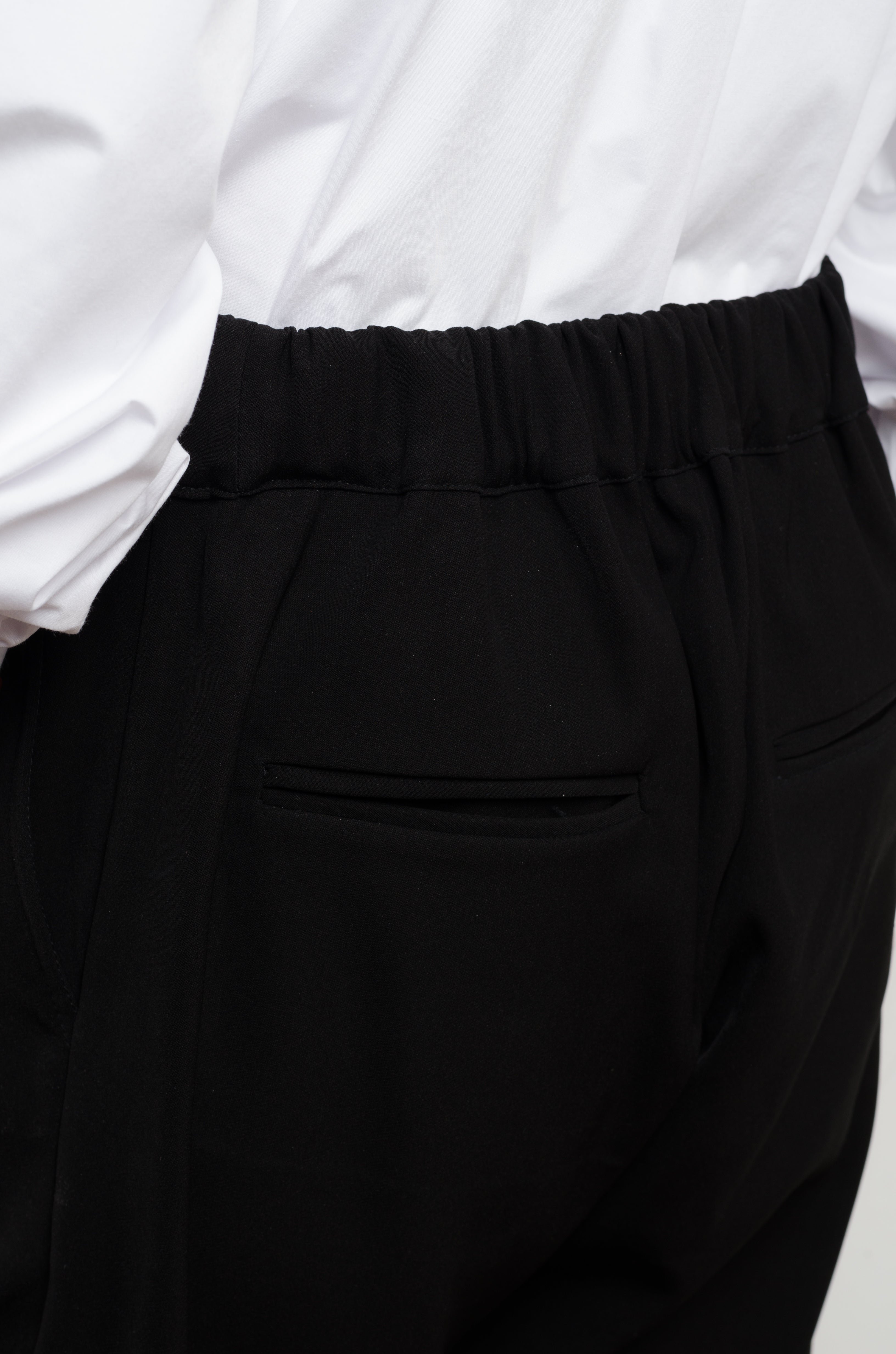 Asymmetrical Drape Trousers