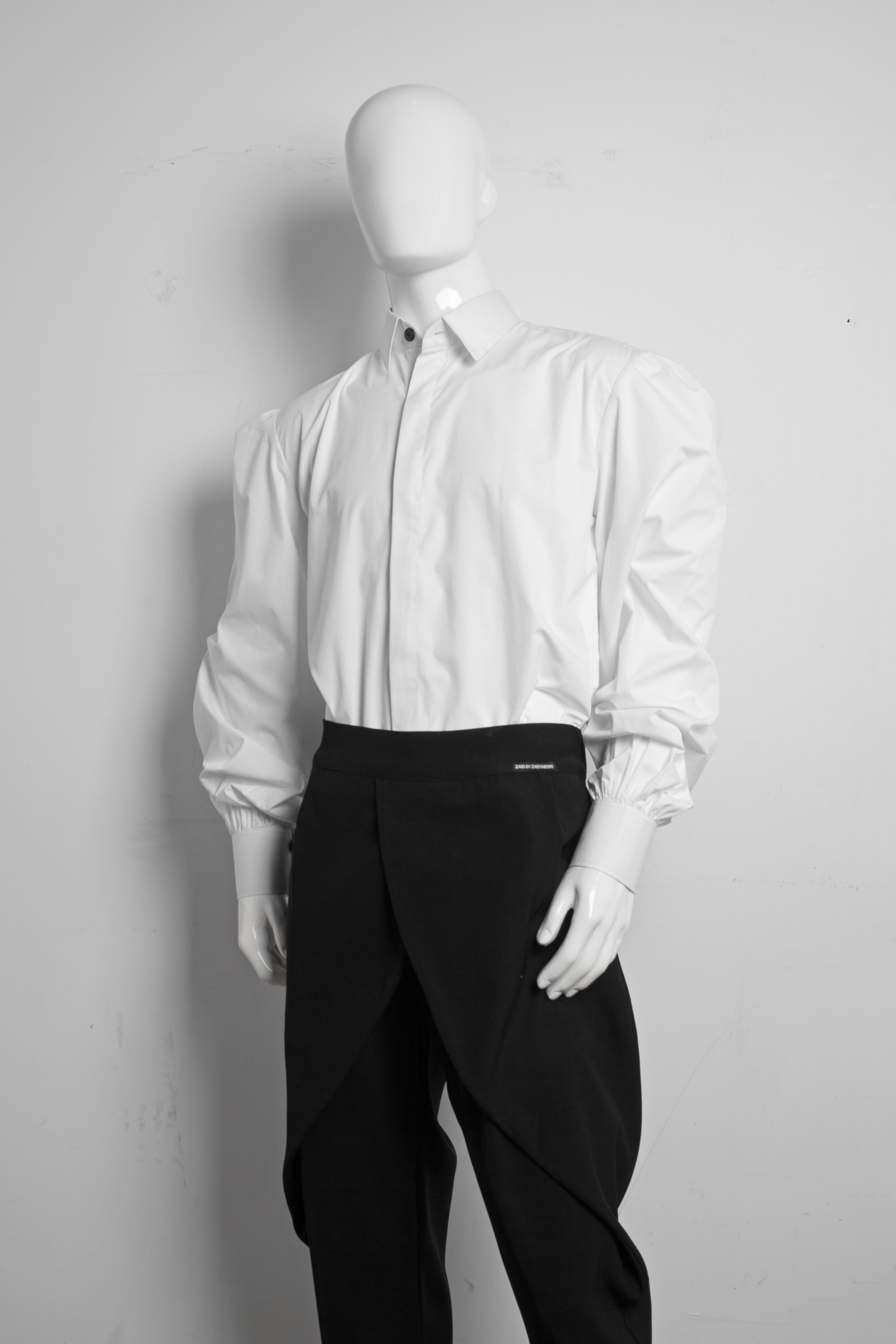 Asymmetrical Drape Trousers