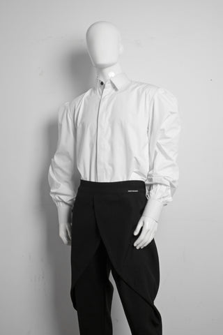 Asymmetrical Drape Trousers