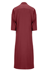 Blood Red Tie Detail Bisht - ZAID FAROUKI