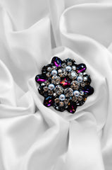 Crystal Pearl Brooch