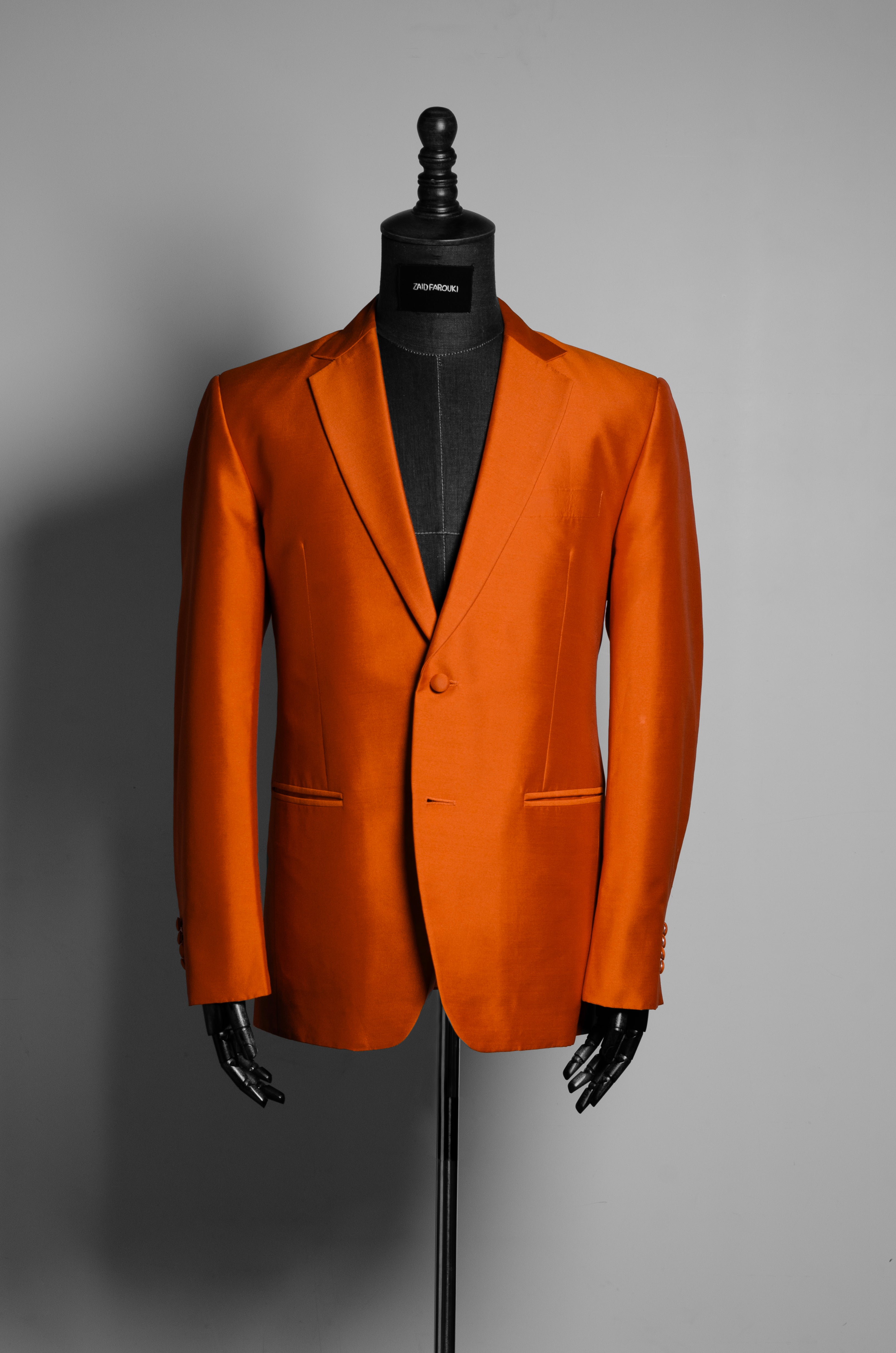 Orange Silk Suit - ZAID FAROUKI