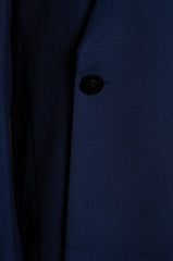 Asymmetrical Navy Suit