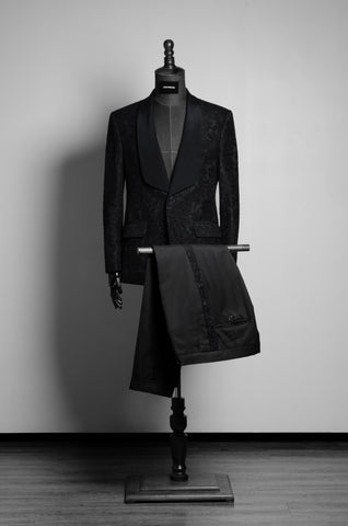 Black Lace Suit - ZAID FAROUKI