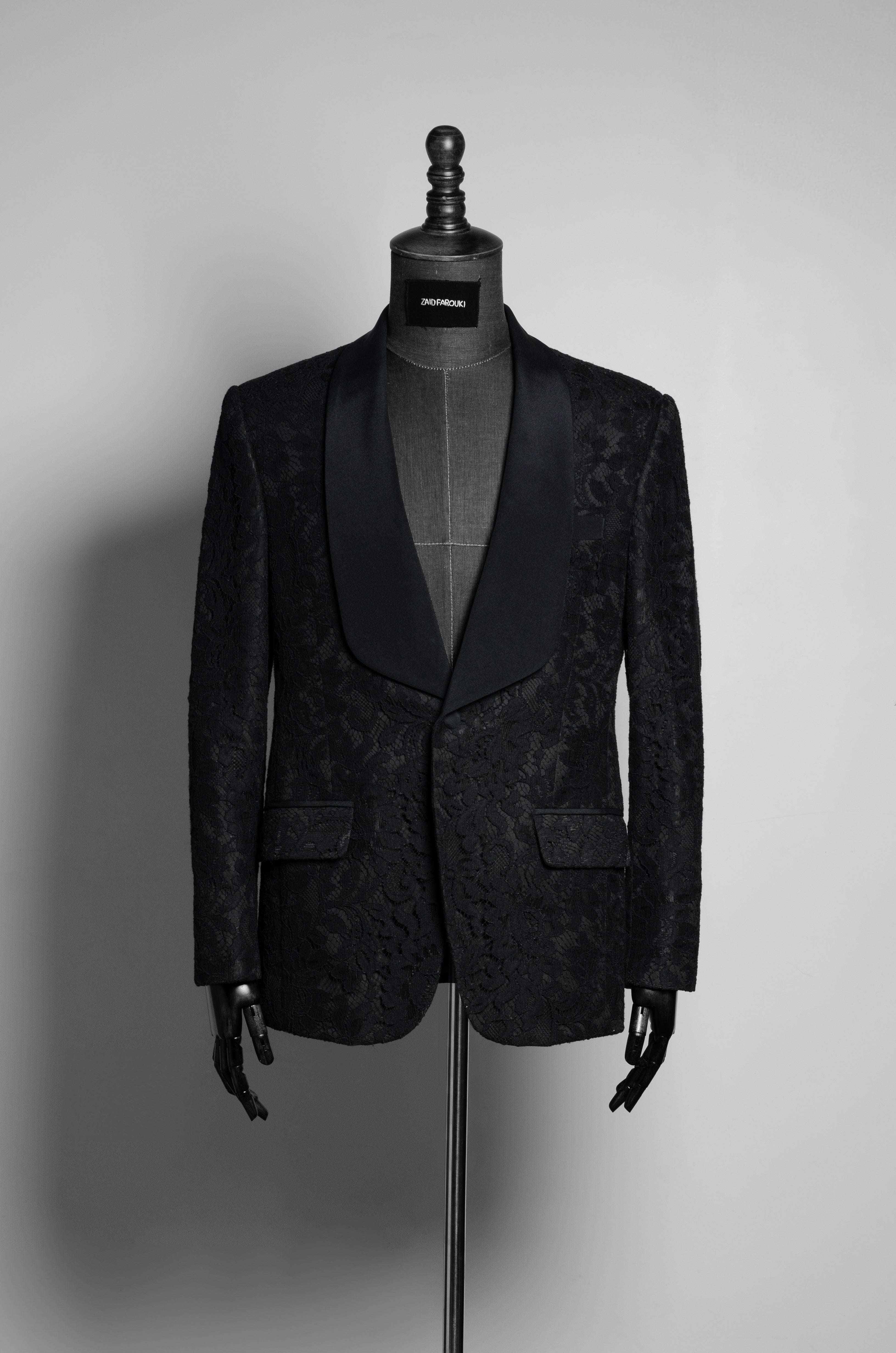 Black Lace Suit - ZAID FAROUKI
