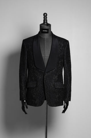 Black Lace Suit - ZAID FAROUKI