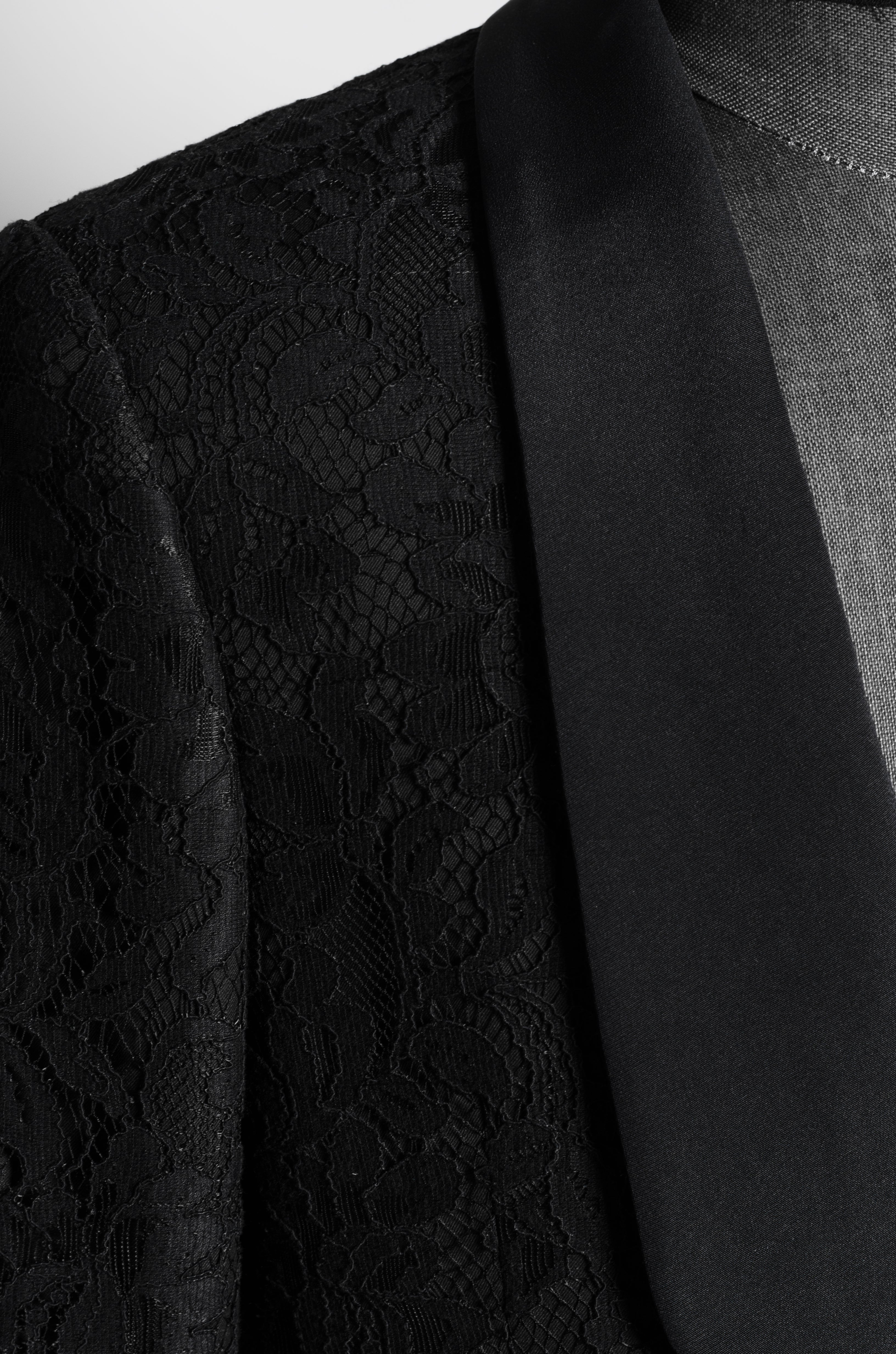 Black Lace Suit - ZAID FAROUKI