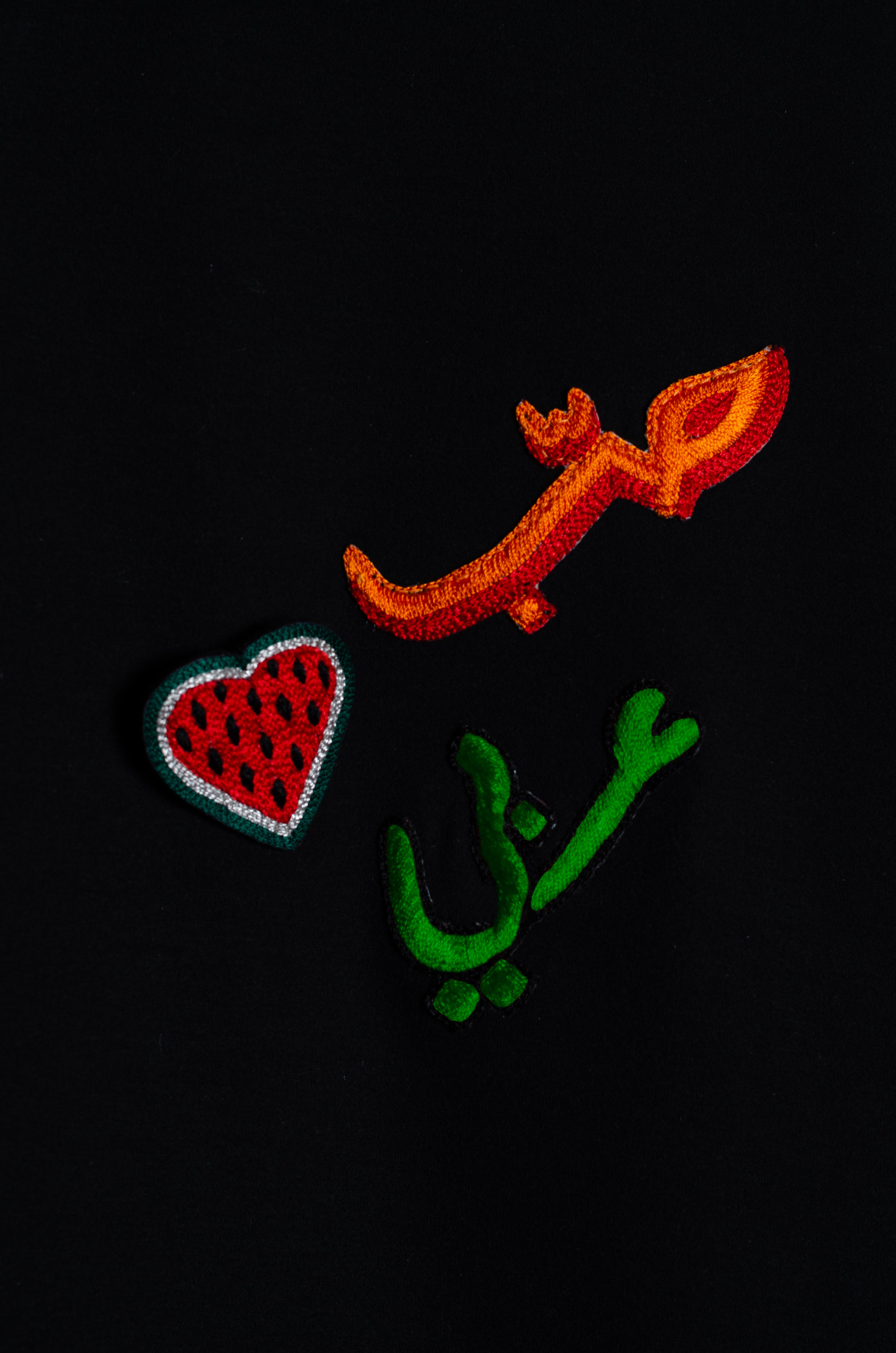 حبٌ عربي Embroidered Motif T-shirt