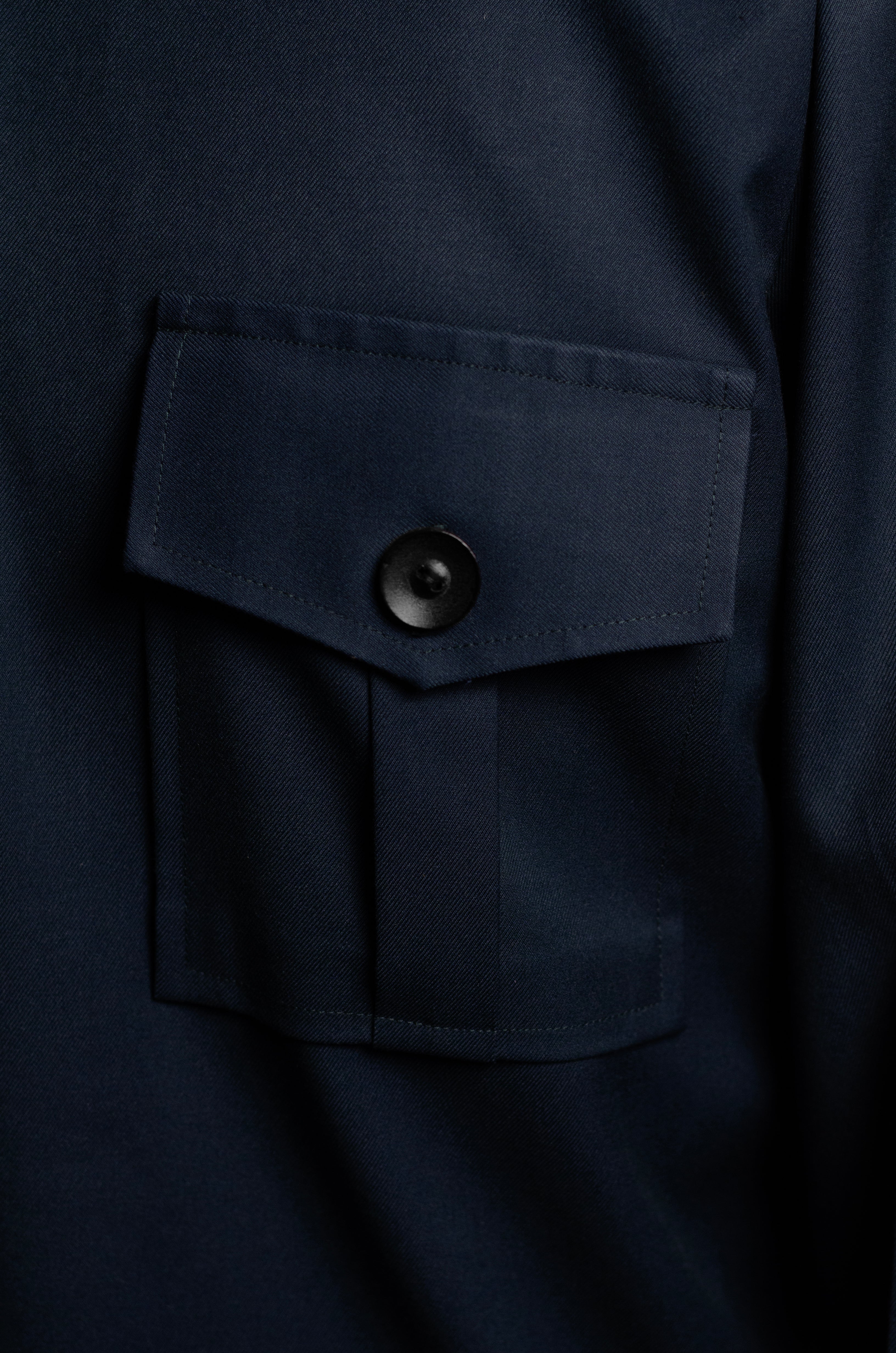 The Blue Field Jacket – Classic Belted Edition