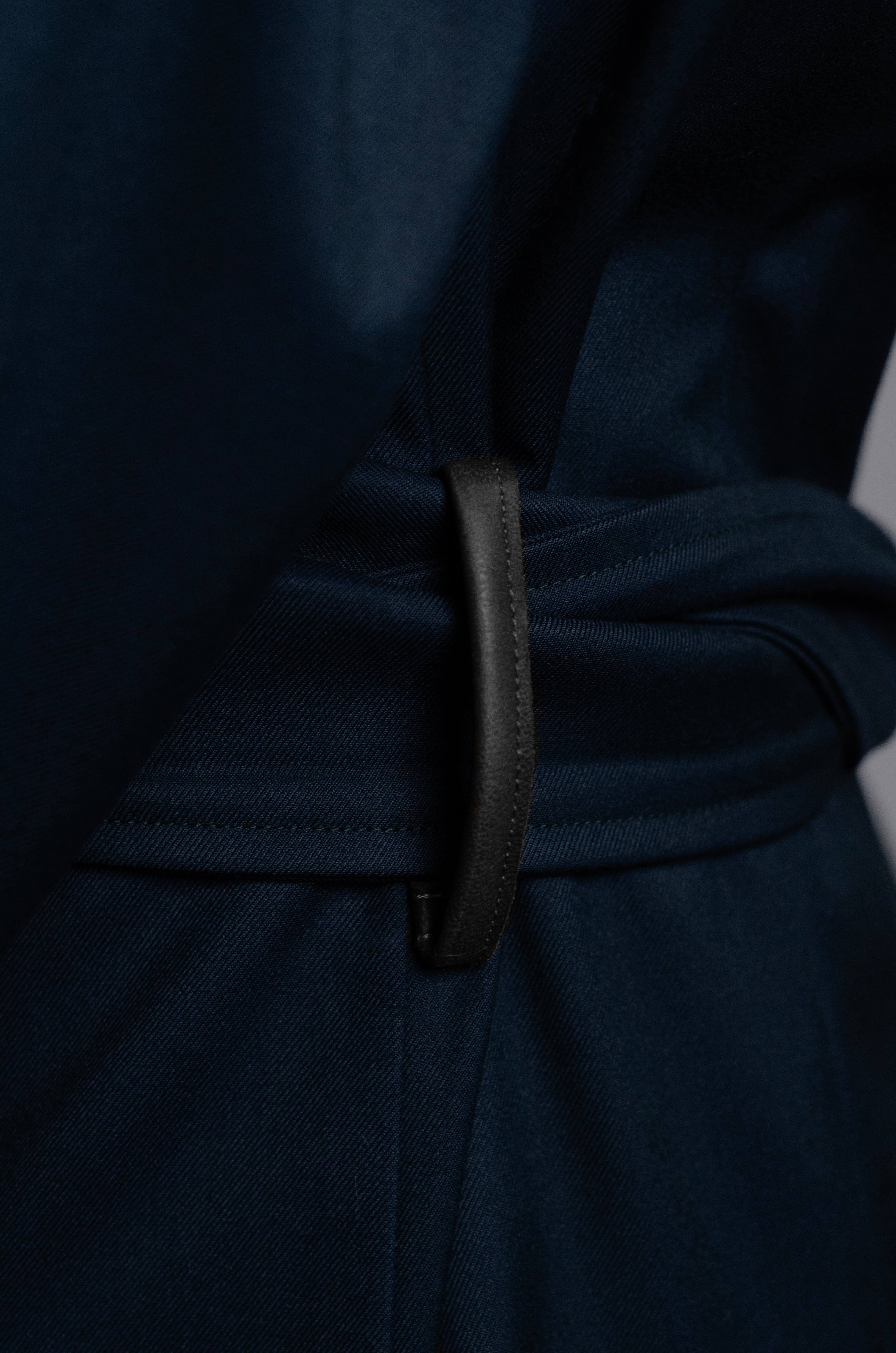 The Blue Field Jacket – Classic Belted Edition