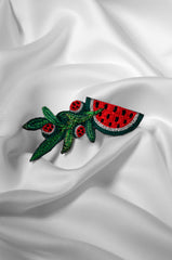 Olive Tree Branch Bateekha Brooch