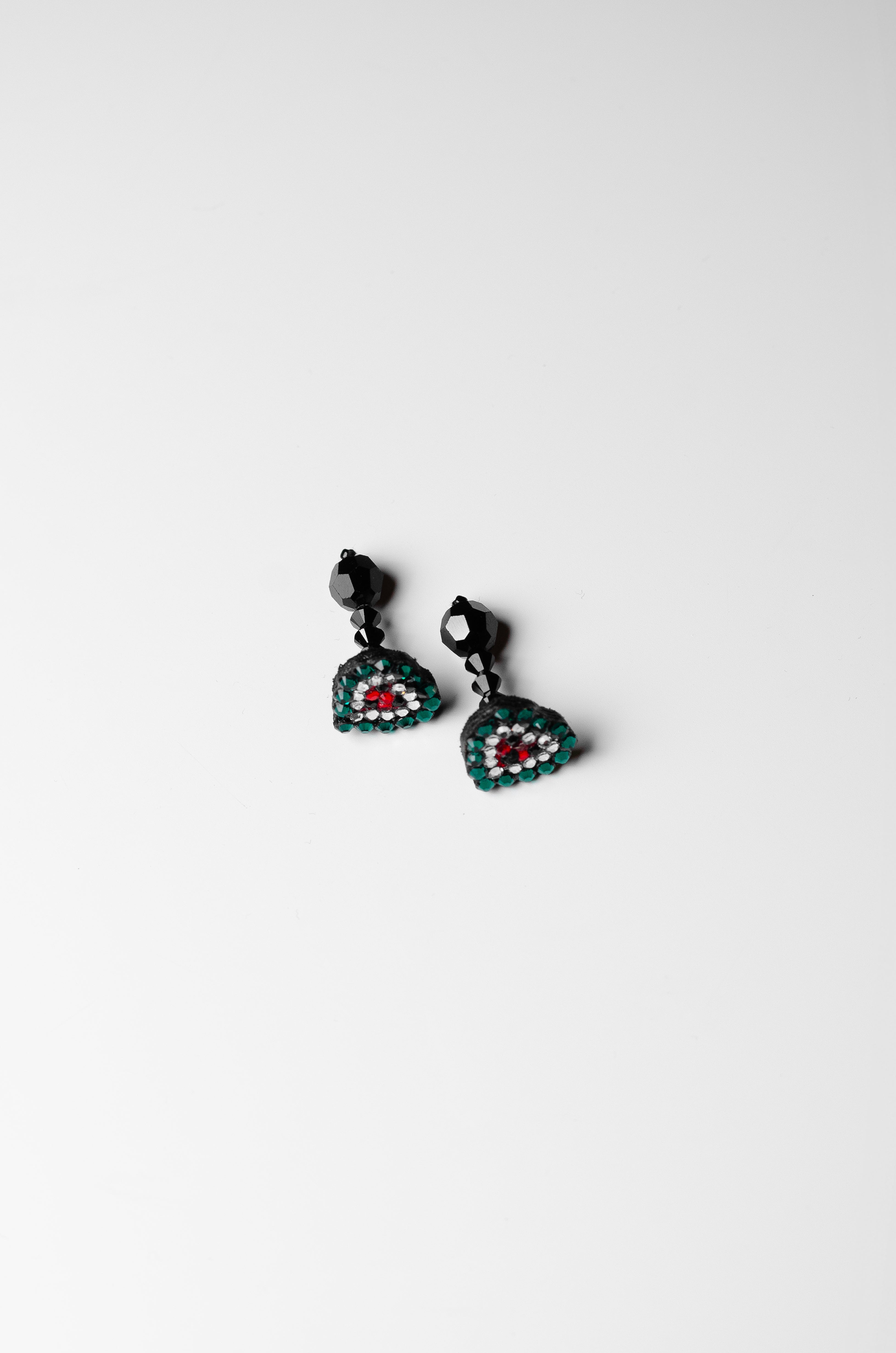 Crystal Heart Watermelon Cufflinks
