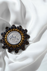 Zaid Farouki Gold Metalwork Brooch