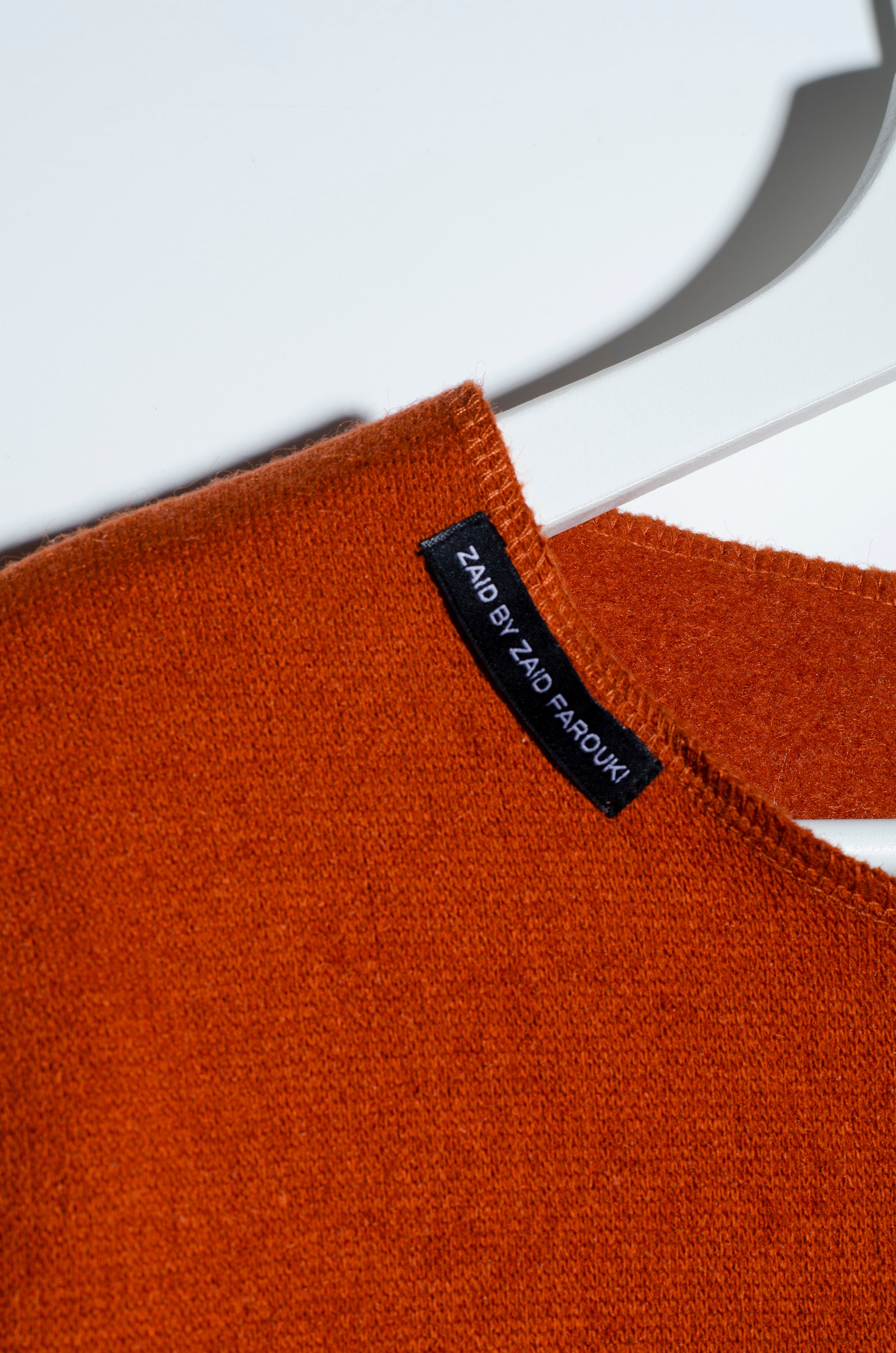 Orange Motif Sweater - ZAID FAROUKI