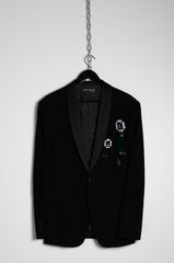 Emerald Crystal Brooch - ZAID FAROUKI