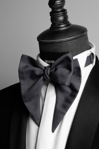 Asymmetric Grey Bow Tie – ZAID FAROUKI