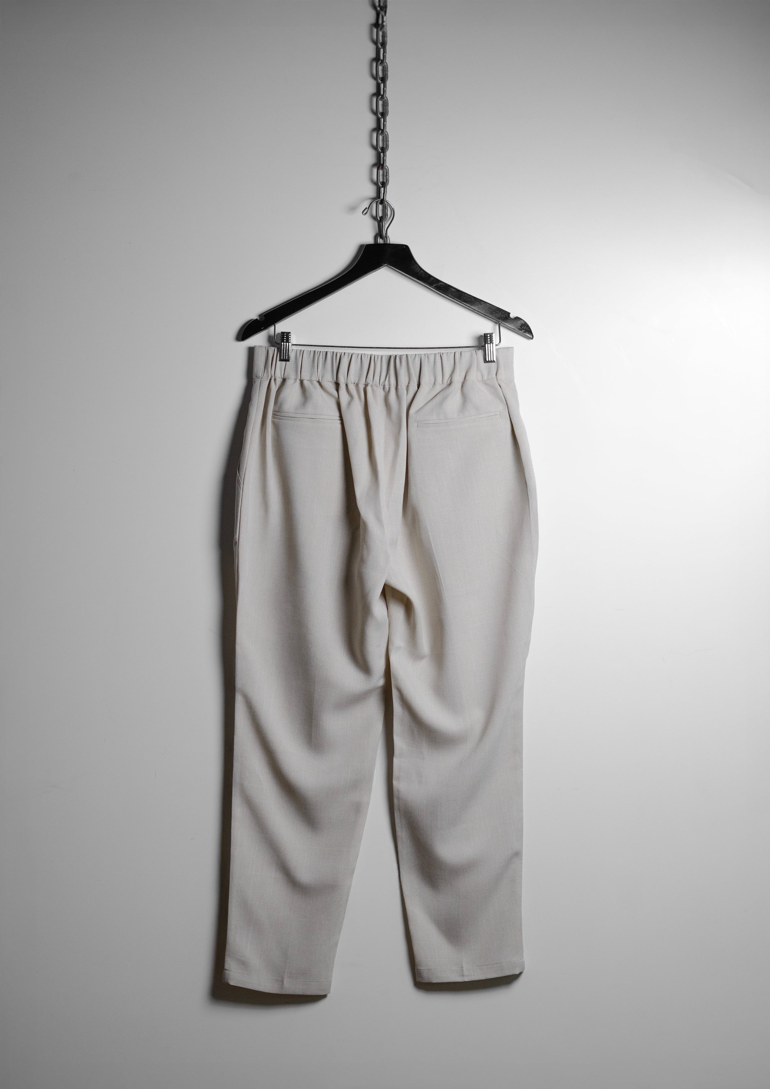 Beige Linden Tailored Trousers - ZAID FAROUKI