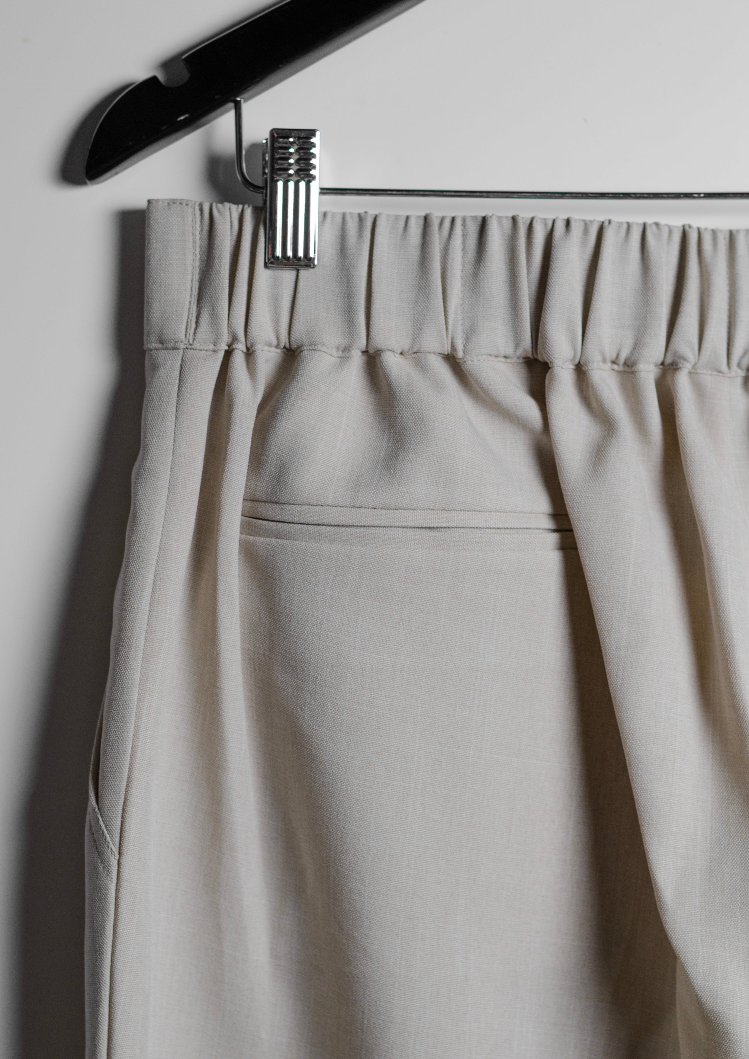Beige Linden Tailored Trousers - ZAID FAROUKI