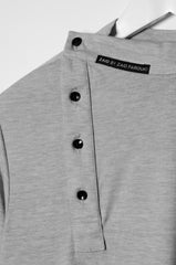 Button-detailed Tunic Top