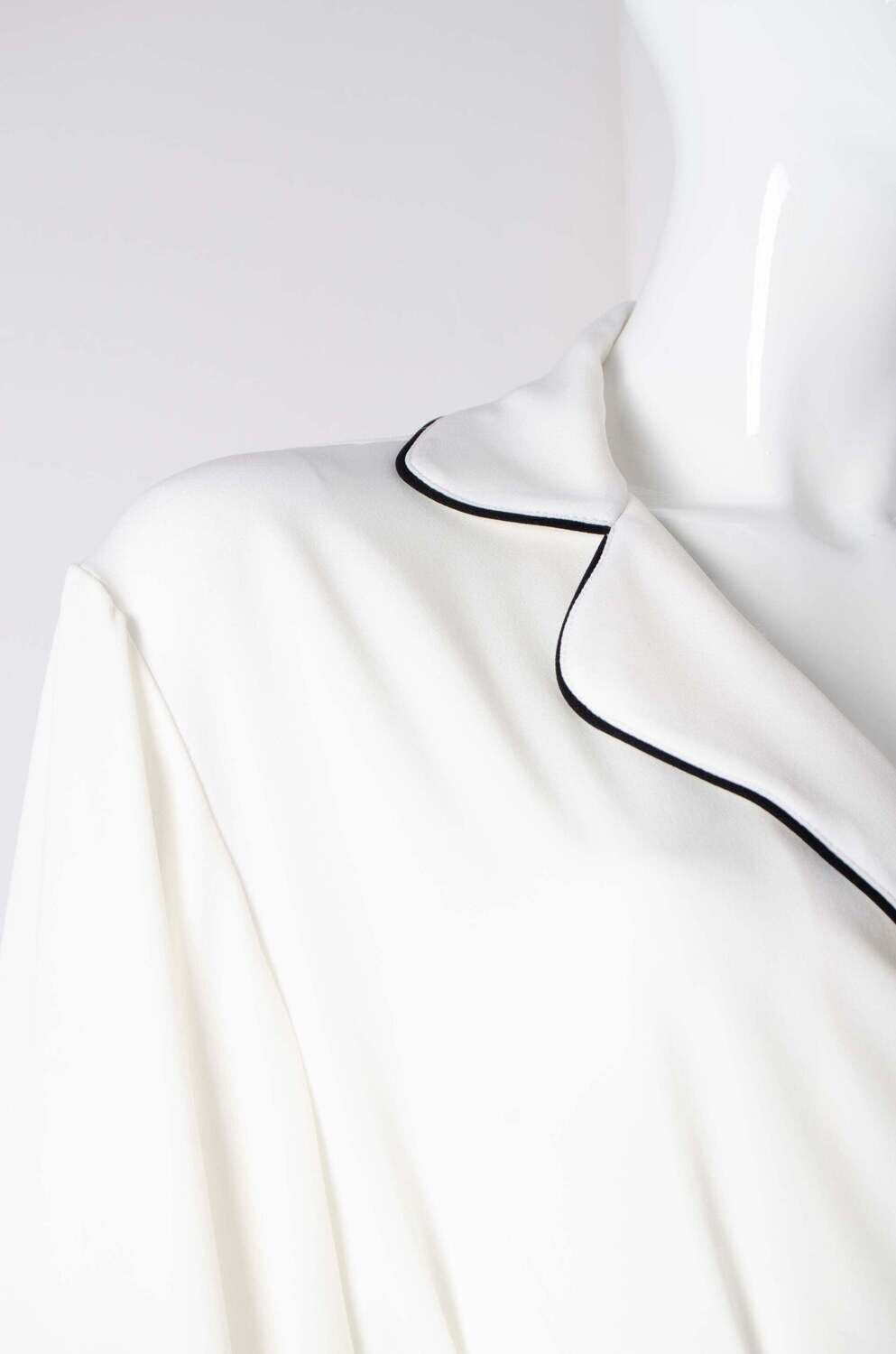 White Pyjama Chic Shirt - ZAID FAROUKI