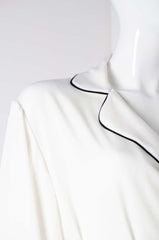 White Pyjama Chic Shirt - ZAID FAROUKI