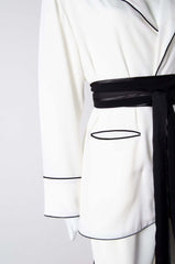 White Pyjama Chic Shirt - ZAID FAROUKI