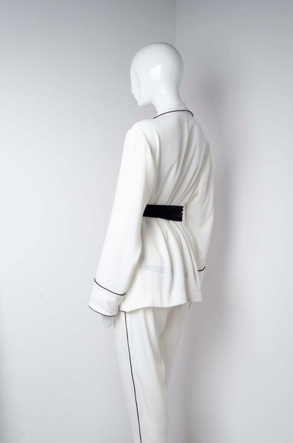 White Pyjama Chic Shirt - ZAID FAROUKI