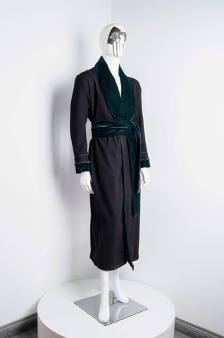 Black Pyjama Chic Robe - ZAID FAROUKI
