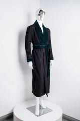 Black Pyjama Chic Robe - ZAID FAROUKI