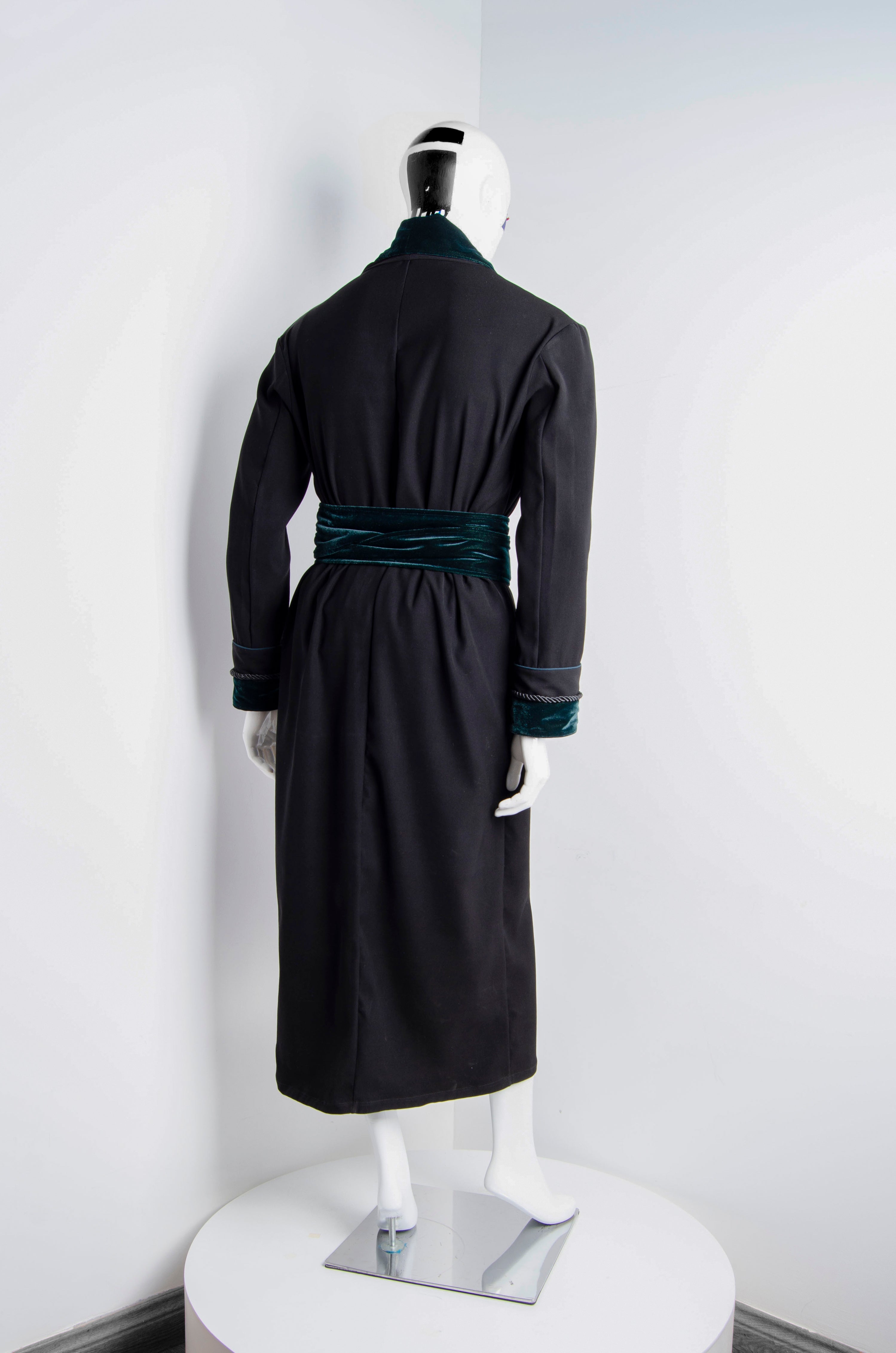 Black Pyjama Chic Robe - ZAID FAROUKI