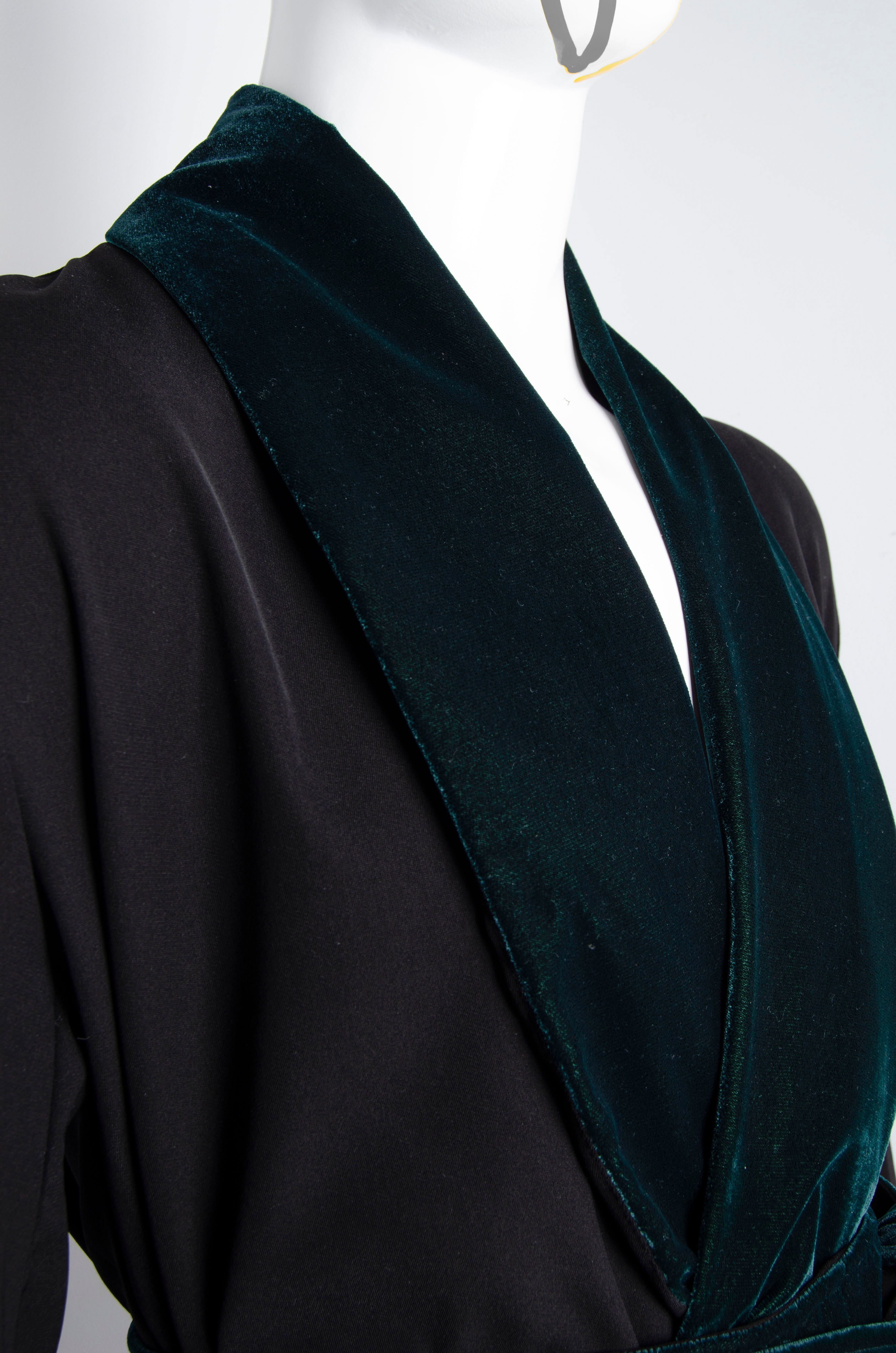 Black Pyjama Chic Robe - ZAID FAROUKI