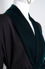 Black Pyjama Chic Robe - ZAID FAROUKI