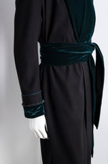 Black Pyjama Chic Robe - ZAID FAROUKI