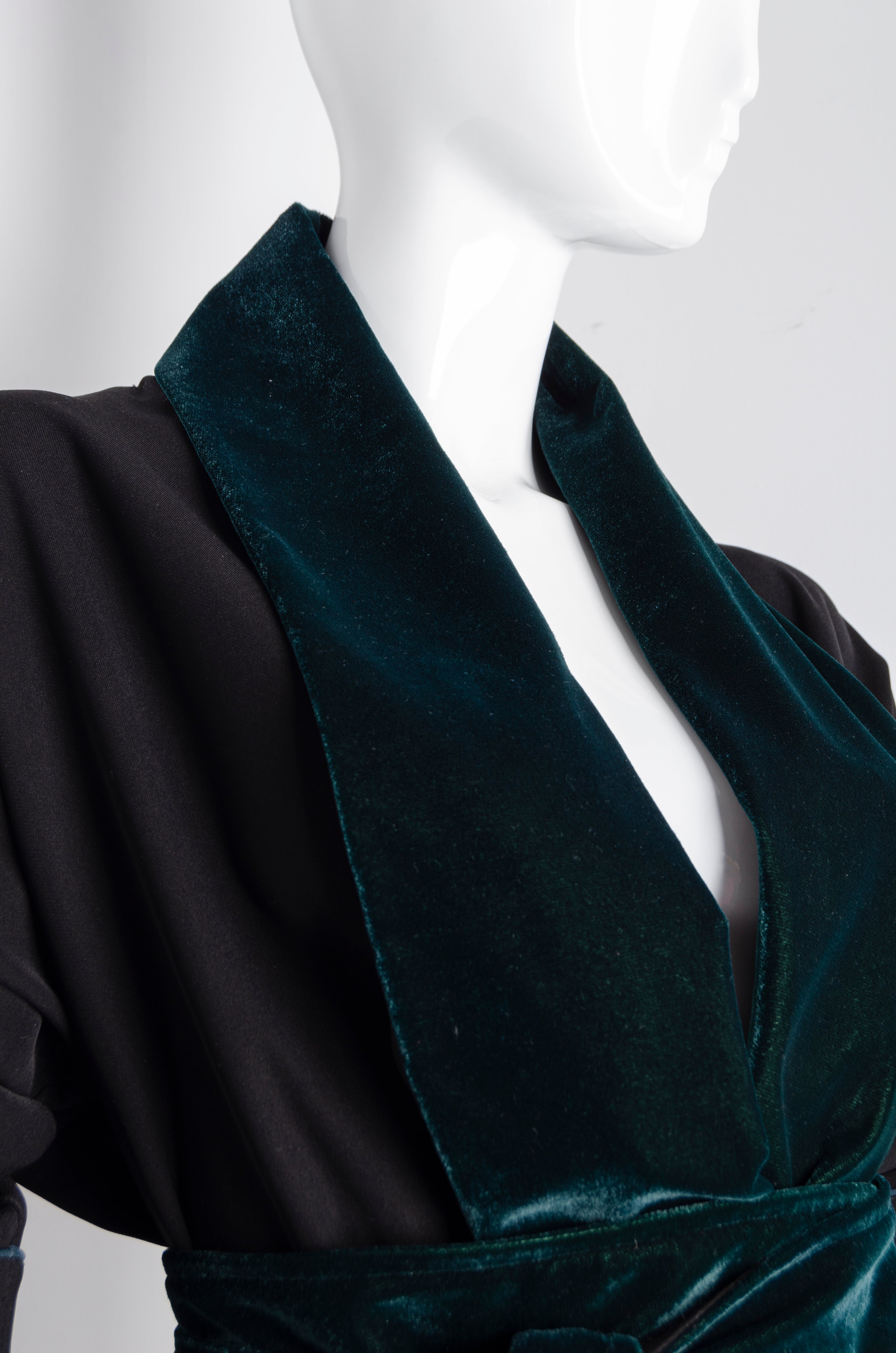 Black Pyjama Chic Robe - ZAID FAROUKI
