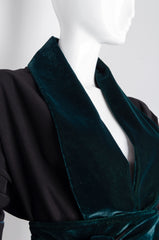 Black Pyjama Chic Robe - ZAID FAROUKI