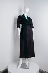 Black Pyjama Chic Robe - ZAID FAROUKI