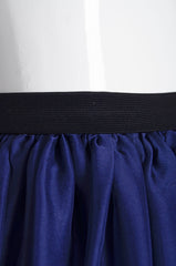 Navy Blue Wrap Skirt - ZAID FAROUKI