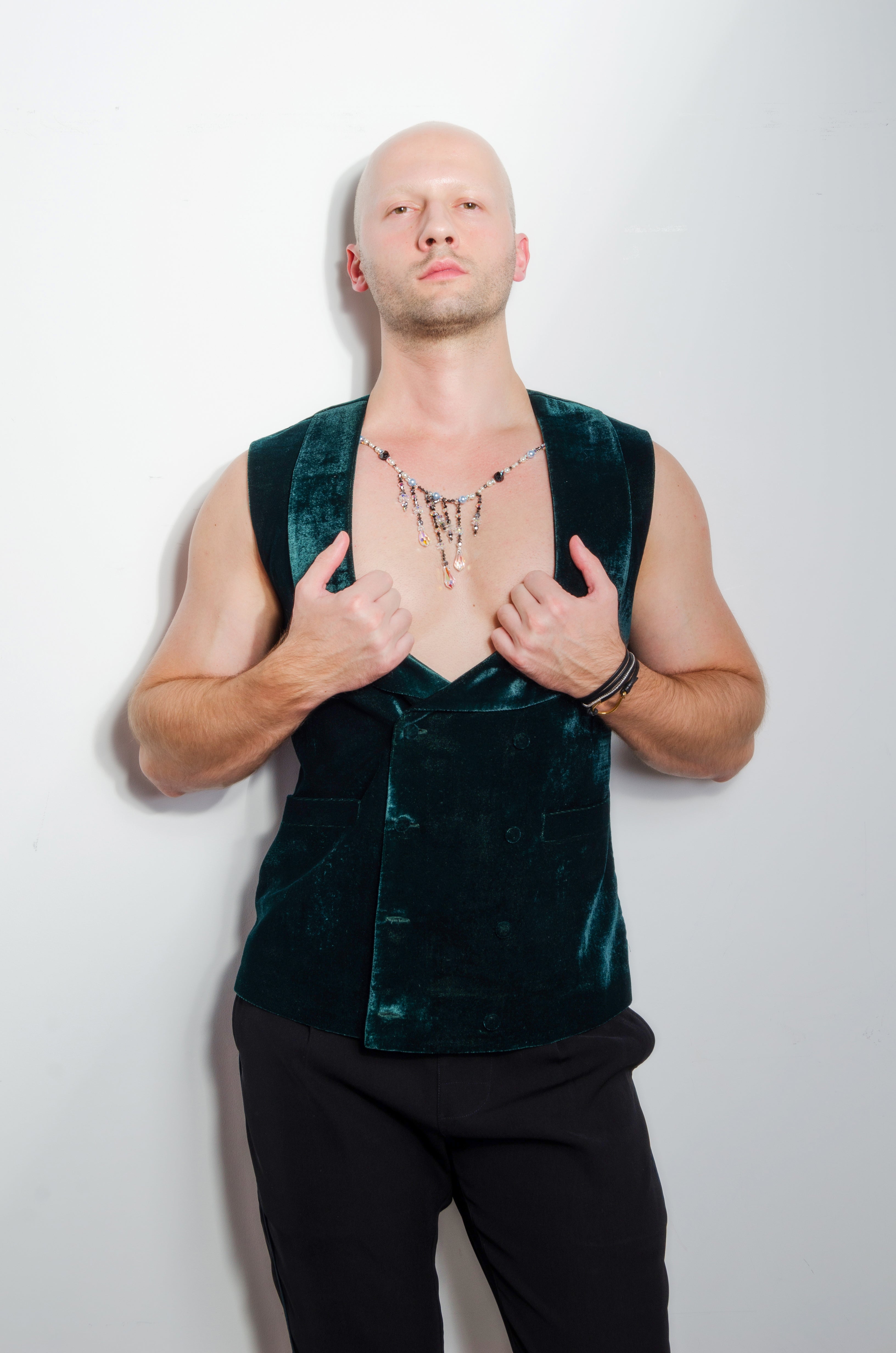 Emerald Waistcoat - ZAID FAROUKI