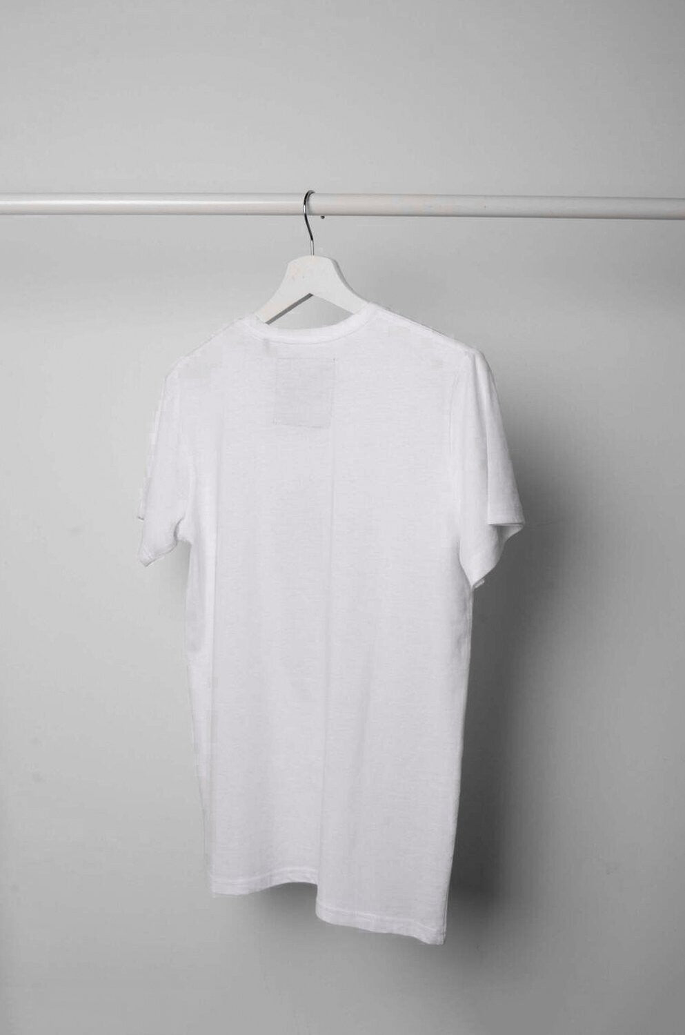 Vinyl Pocket White T-Shirt - ZAID FAROUKI