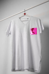 Vinyl Pocket White T-Shirt - ZAID FAROUKI