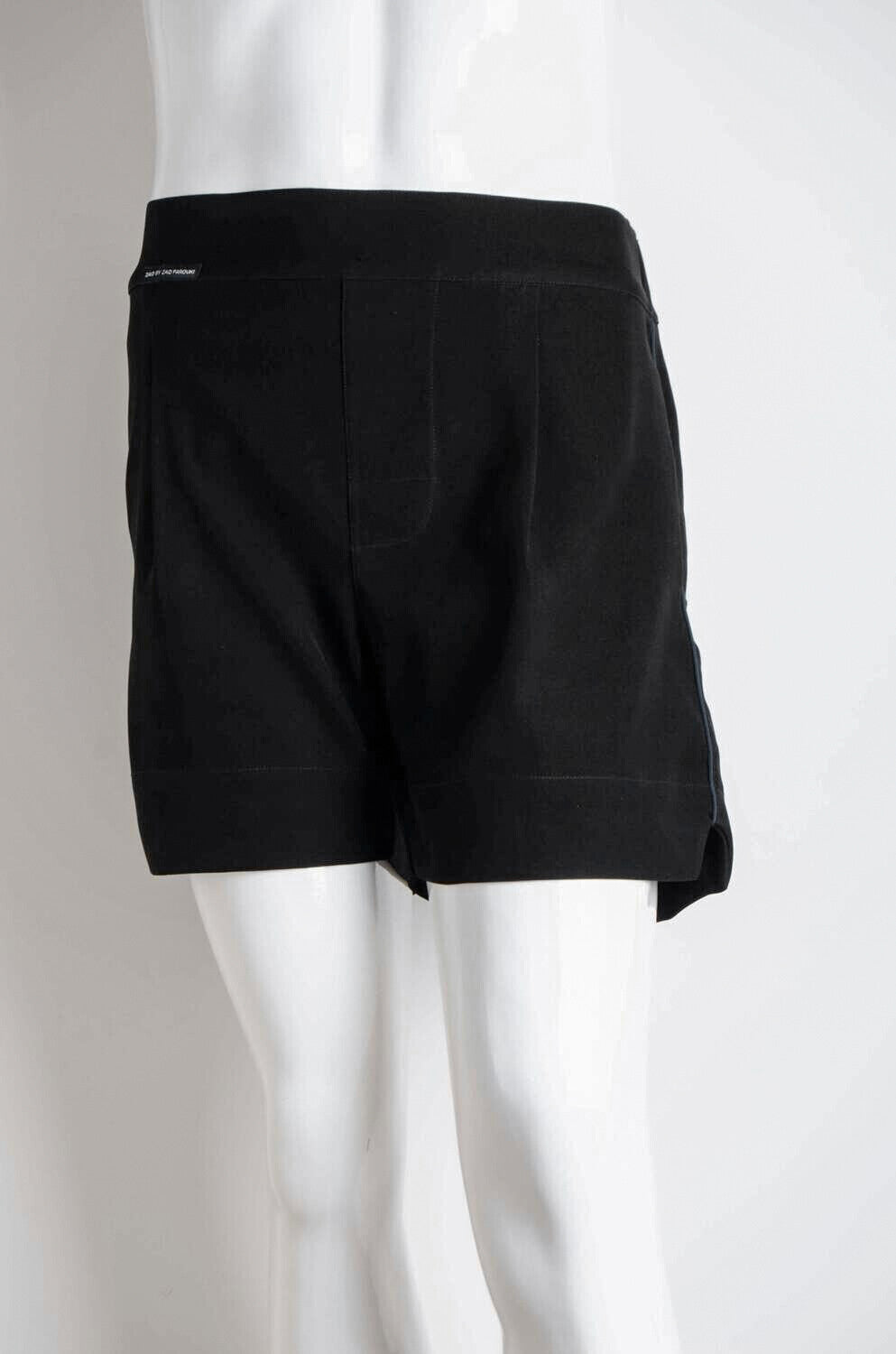 Black Pyjama Chic Shorts - ZAID FAROUKI