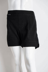Black Pyjama Chic Shorts - ZAID FAROUKI