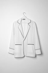 White Pyjama Chic Shirt - ZAID FAROUKI