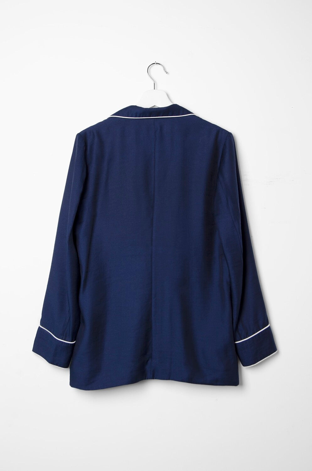 Navy Blue Pyjama Chic Shirt - ZAID FAROUKI