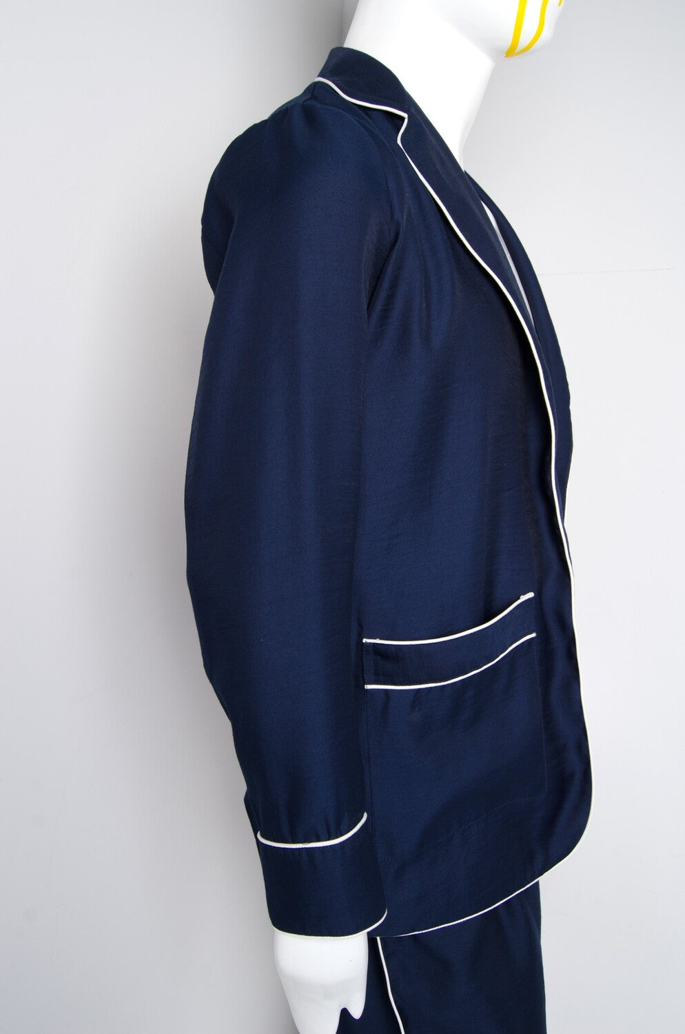 Navy Blue Pyjama Chic Shirt - ZAID FAROUKI