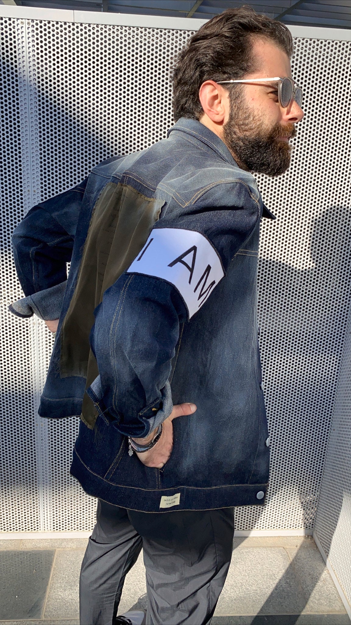 I AM SHARQI Denim Jacket - ZAID FAROUKI